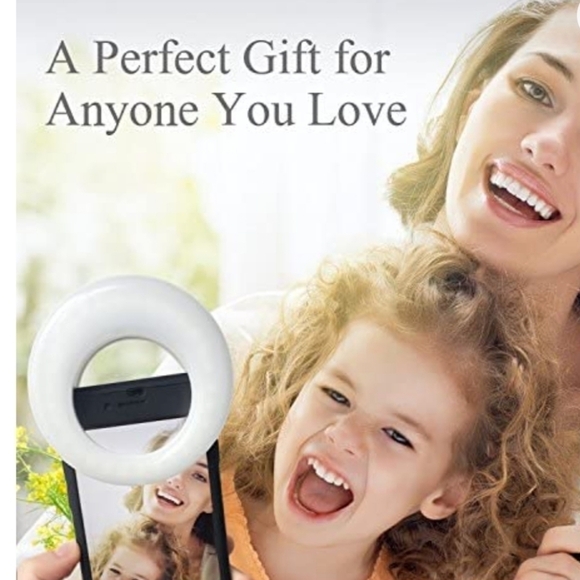 QIAYA SELFIE RING LIGHT•CLIPS TO YOUR PHONE, COMPUTER, OR TABLET - Picture 2 of 12